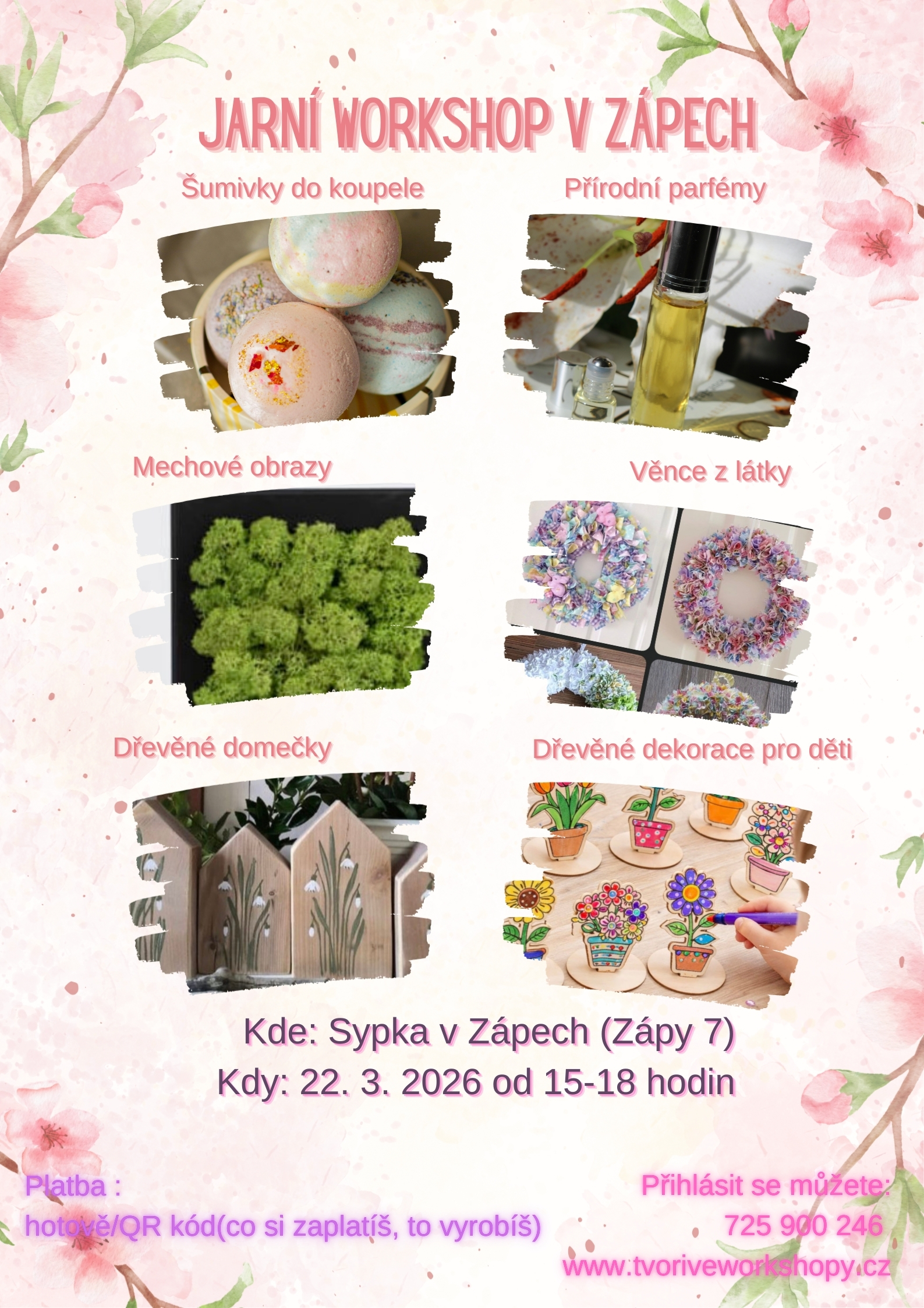 pink modern welcome spring (Poster)